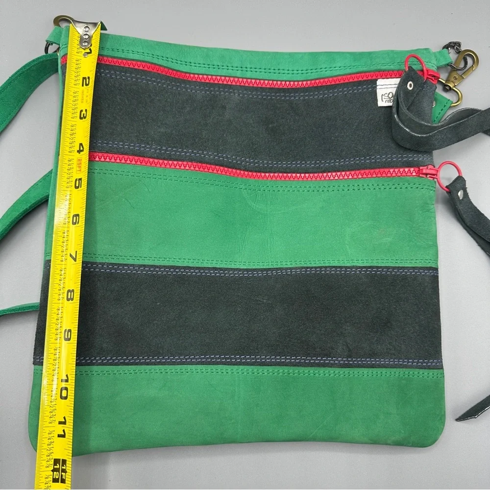 Sae Rebels Suede Crossbody Multicolour Made In Ethiopia Zip Bag - Picture 9 of 11